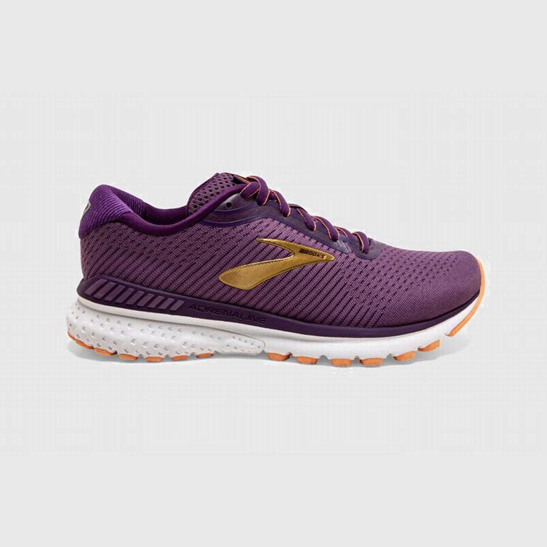 Ténis Brooks Adrenaline Gts 20 Sapatilhas De Corrida Para Estrada Mulher Roxo/Laranja (23897XJME)